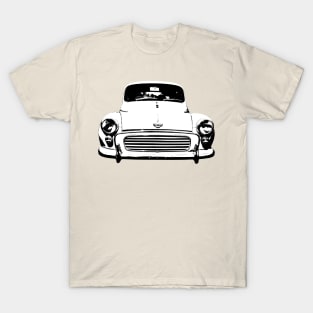 Morris Minor 1960s British classic car monoblock black and white T-Shirt